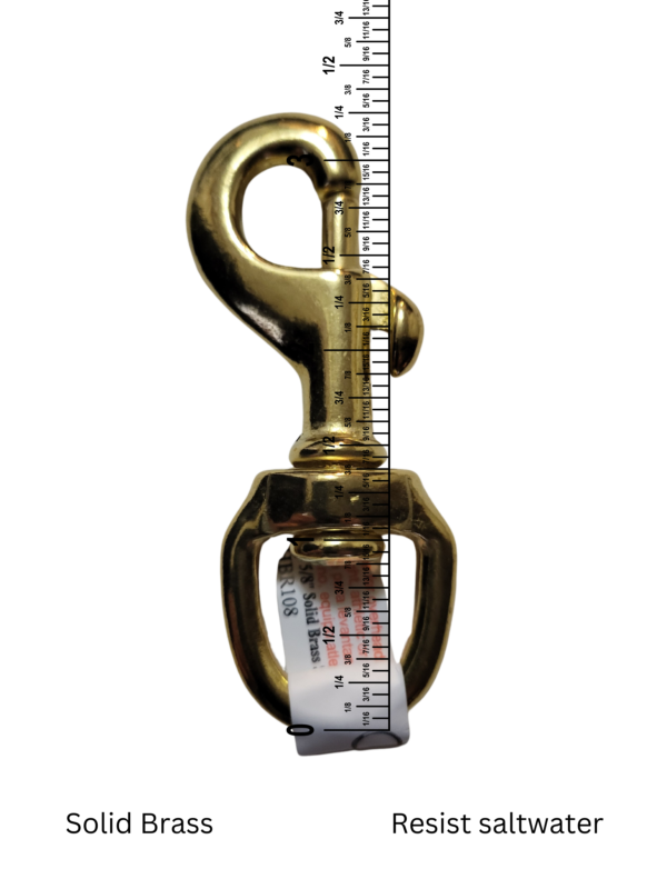 3 5/8 Solid Brass swivel snap